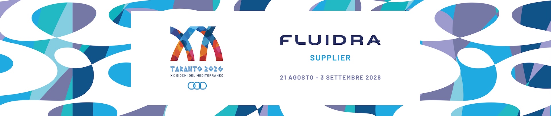 Fluidra Official Supplier - XX Giochi del Mediterraneo Taranto 2026